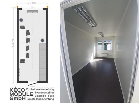 Baustellen Container/ Tages Unterkunft/ Besprecher Container 20ft. Mieten