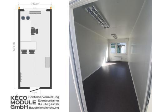 Bürocontainer/ Office Container 20 Fuß/ 16 Fuß mieten
