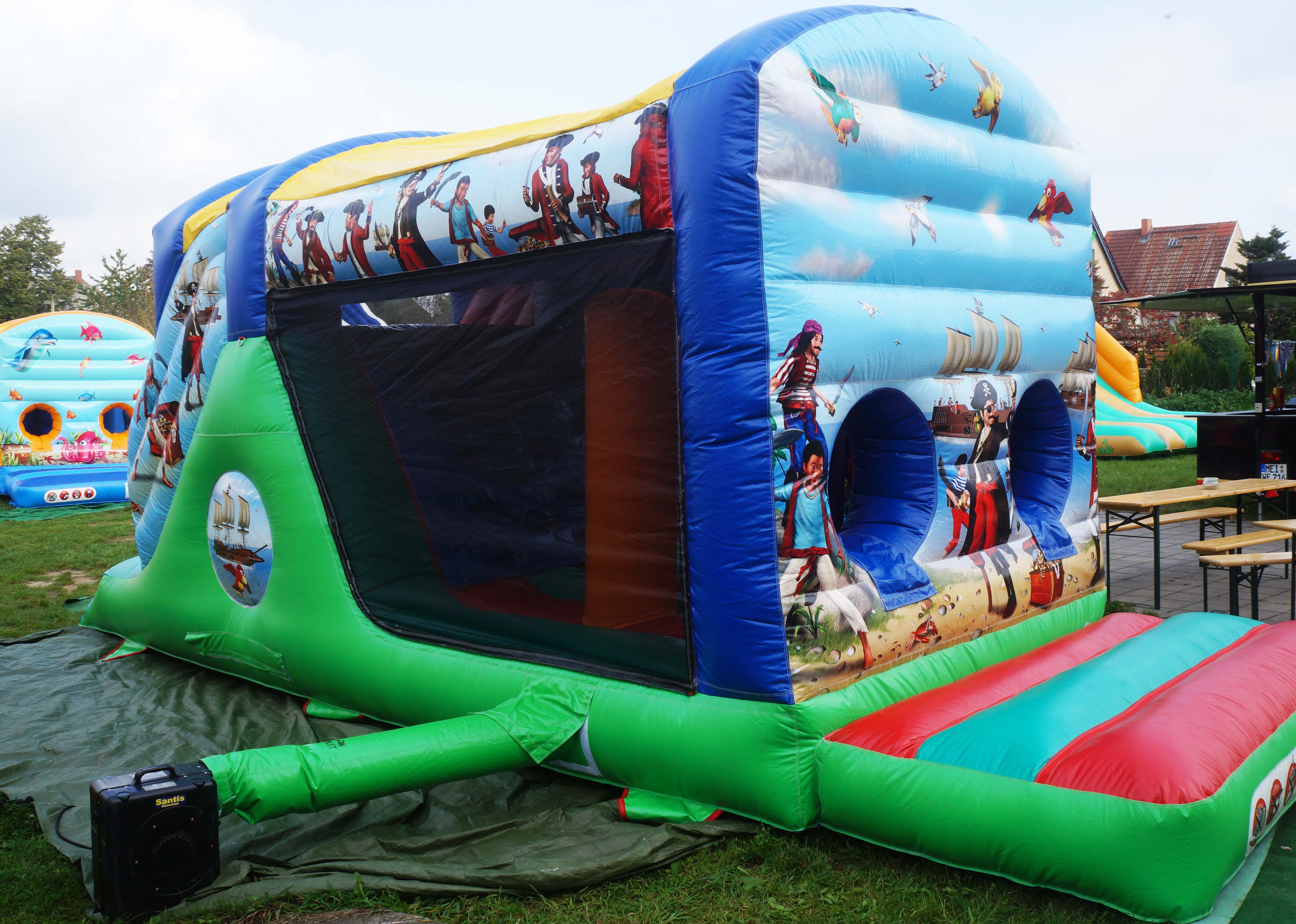 Hüpfburg Multi 2024 XL Toben Klettern Rutschen 8 x 4m – 3