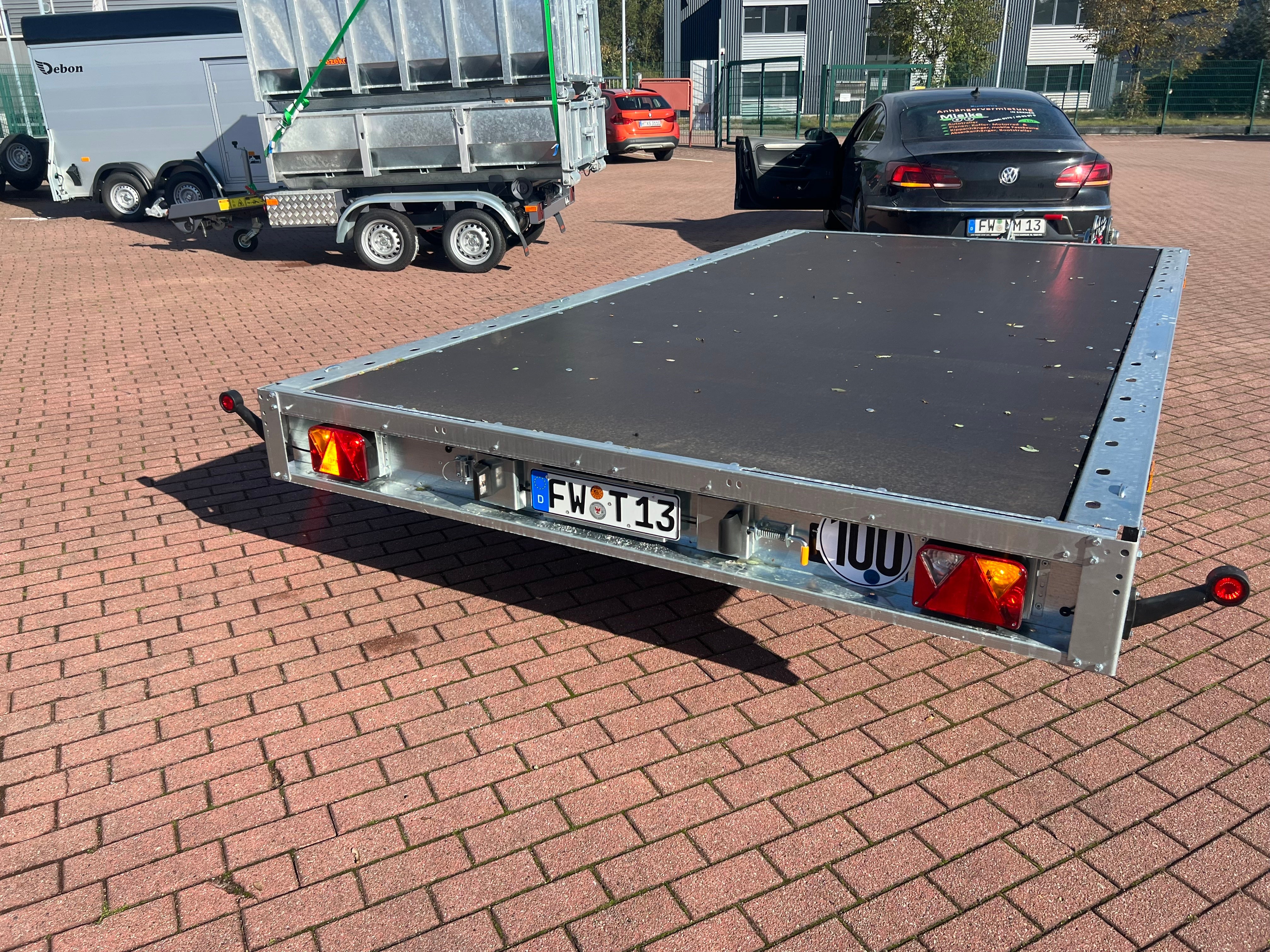 Autotrailer Plattform AnhängerverleihAnhängervermietung Motorrad Quad Kfz Krad