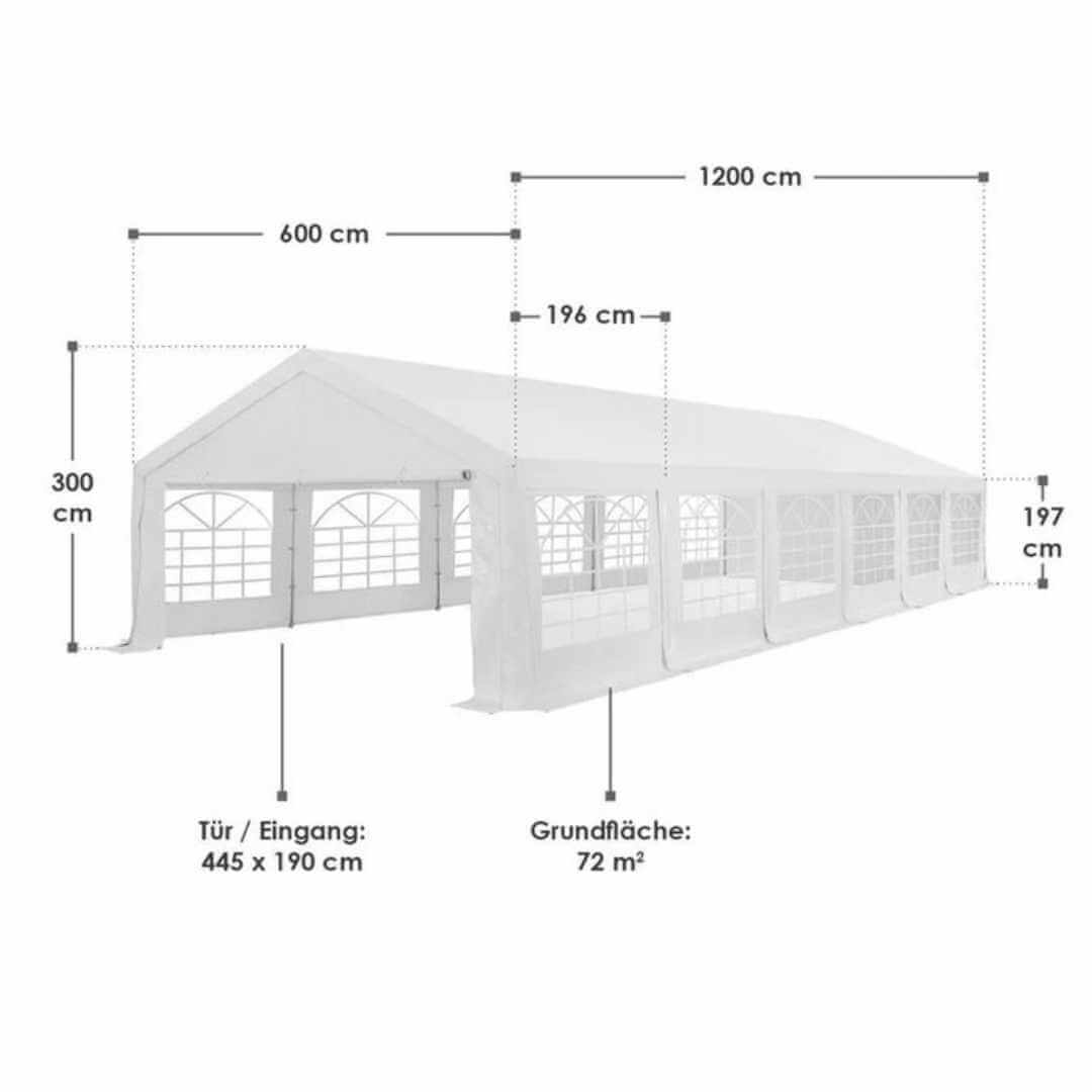 Festzelt Partyzelt 5x10m mieten – 2