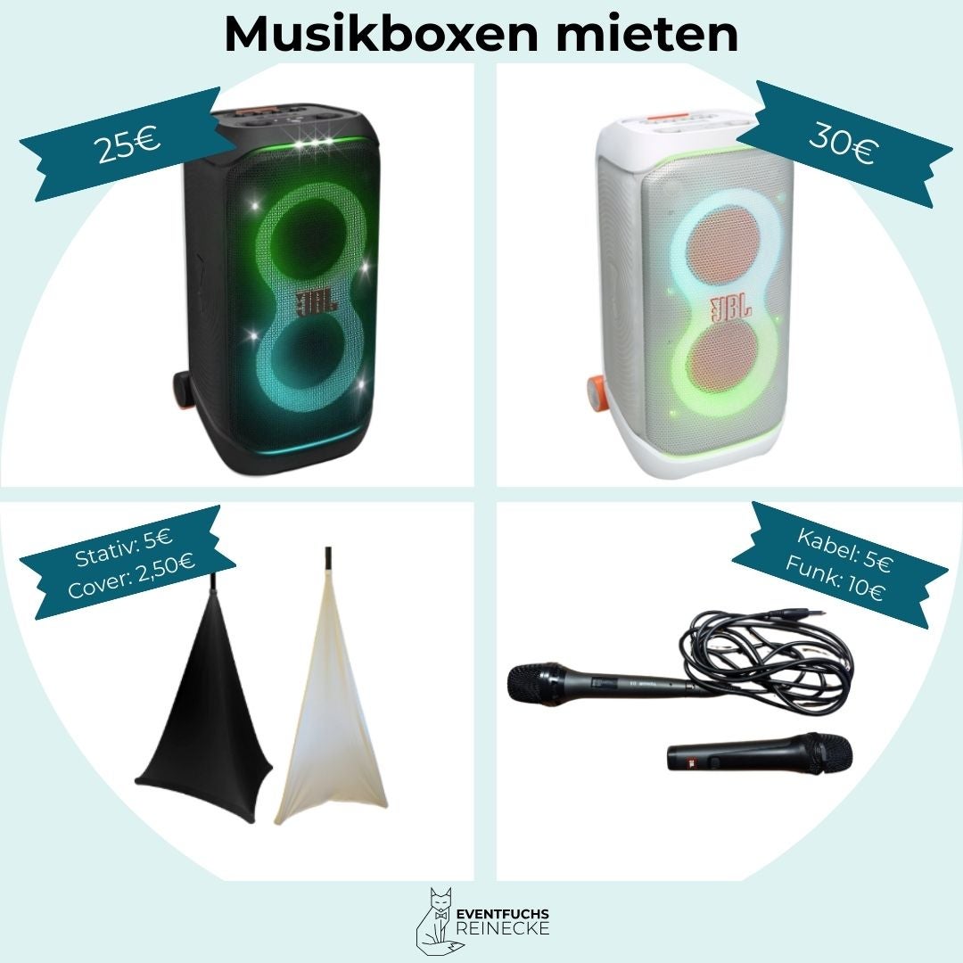JBL Partybox 320 Musikbox/Lautsprecher für Partys/Events/Feiern mieten