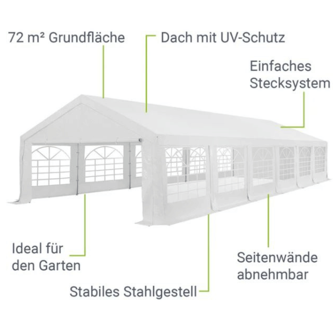 Festzelt Partyzelt 6x12m mieten – 4