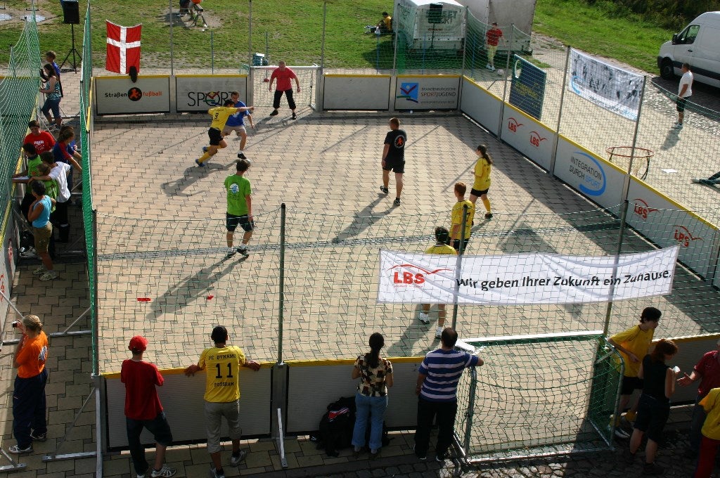 Socceranlage, Streetsoccer, Kleinfeldfußball, Soccercourt, Fußballkäfig, Hockey