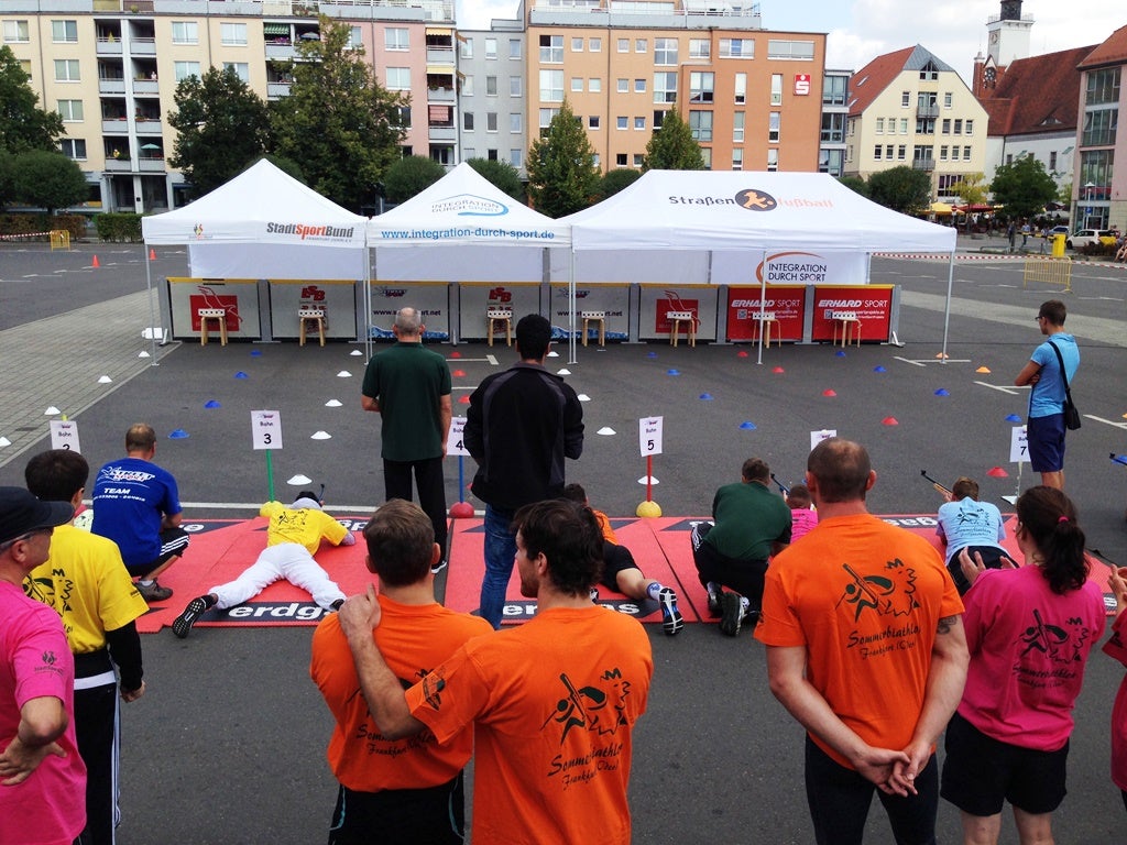 Sommerbiathlon, Biathlon, Biathlonsimulator, Lasergewehr mit Zielvorrichtung – 4