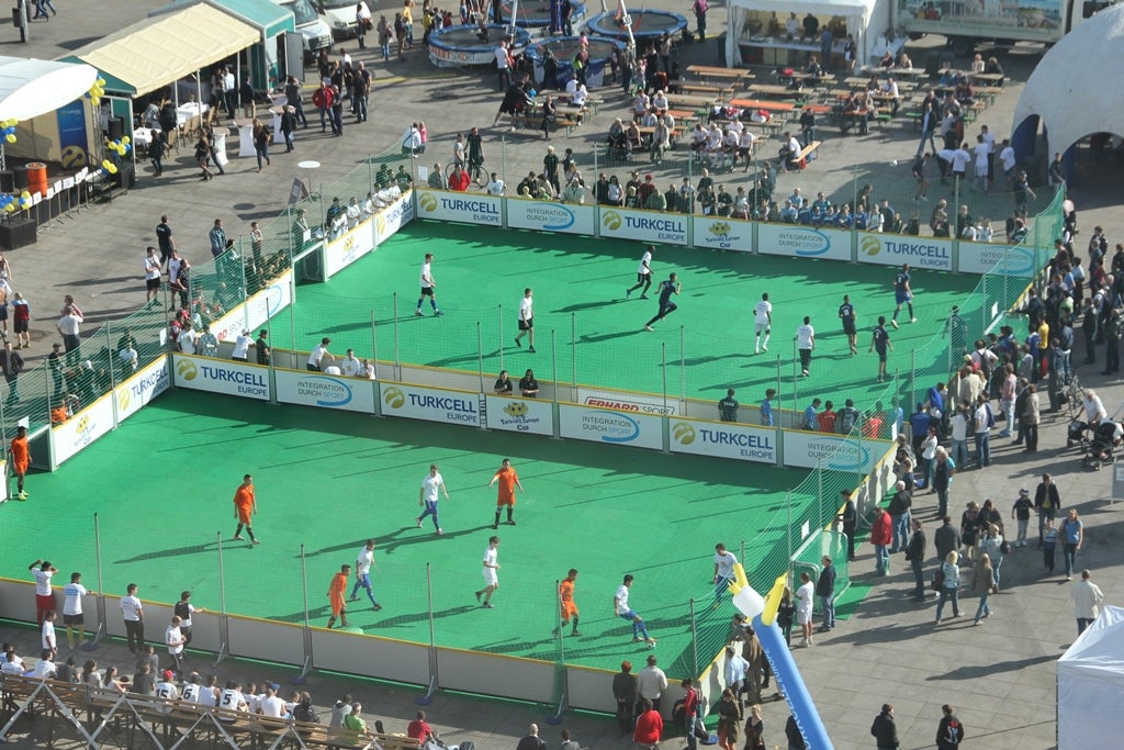 Socceranlage, Streetsoccer, Kleinfeldfußball, Soccercourt, Fußballkäfig, Hockey – 2