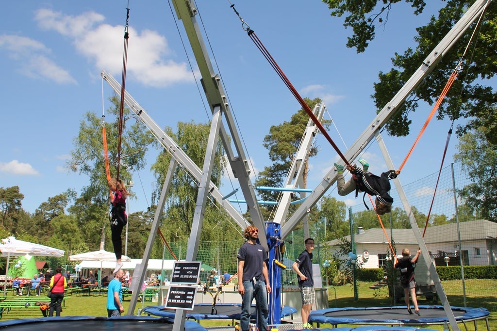 4er Bungee- Trampolin, Quatertramp, Bungee- Trampolin – 4