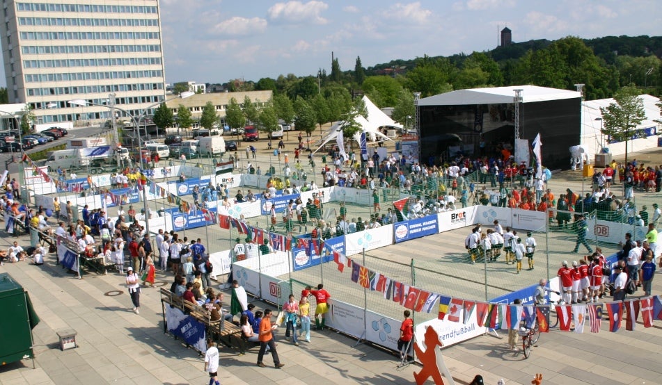 Socceranlage, Streetsoccer, Kleinfeldfußball, Soccercourt, Fußballkäfig, Hockey – 3
