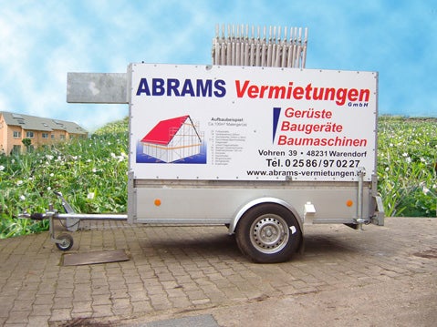 Malergerüst Fassadengerüst Gerüstanhänger