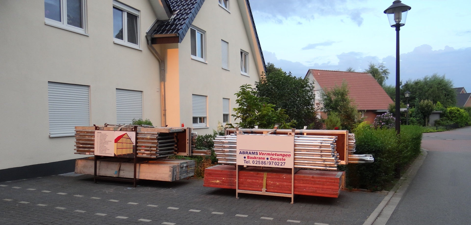 Fassadengerüst -Gerüstbox to go