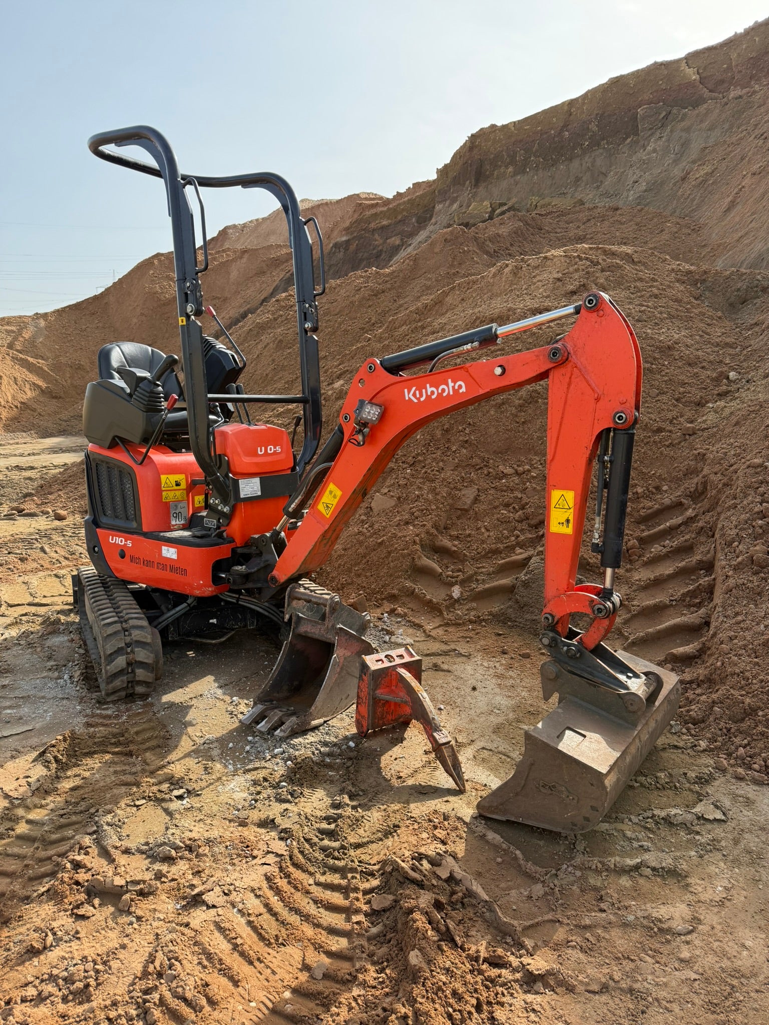 Minibagger mieten Rüsselsheim I Kubota U10-5 - Rhein-Main – 4