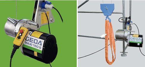 GEDA Maxi 150s Gerüstwinde Gerüstaufzug Seilwinde Seilaufzug Bauwinde Bauaufzug Schwenkarmaufzug Schwenkarmlift Seilhebezug mieten – 3