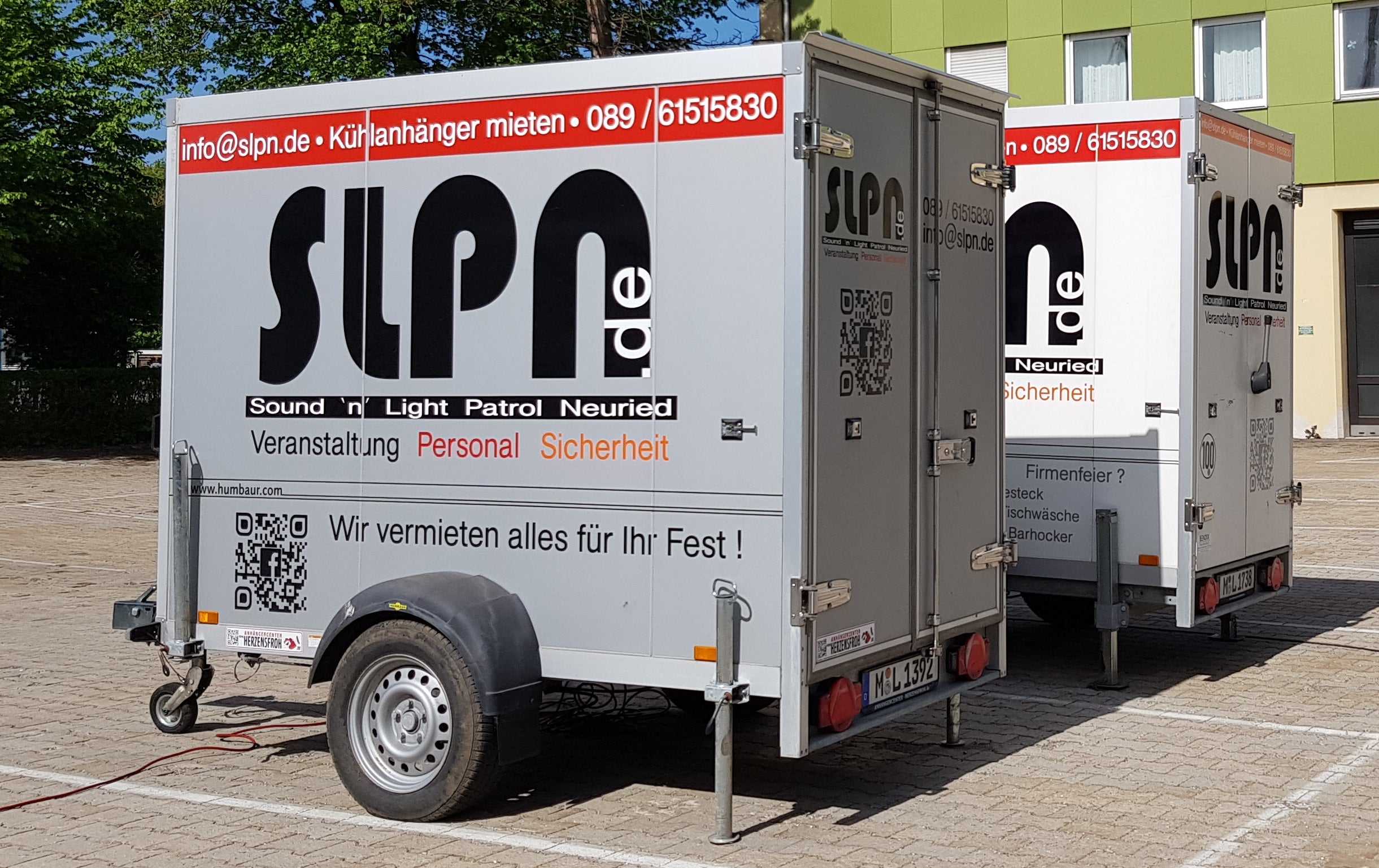 Kühlanhänger / Kühlwagen 220V 1,3t mit 100km/h Zulassung