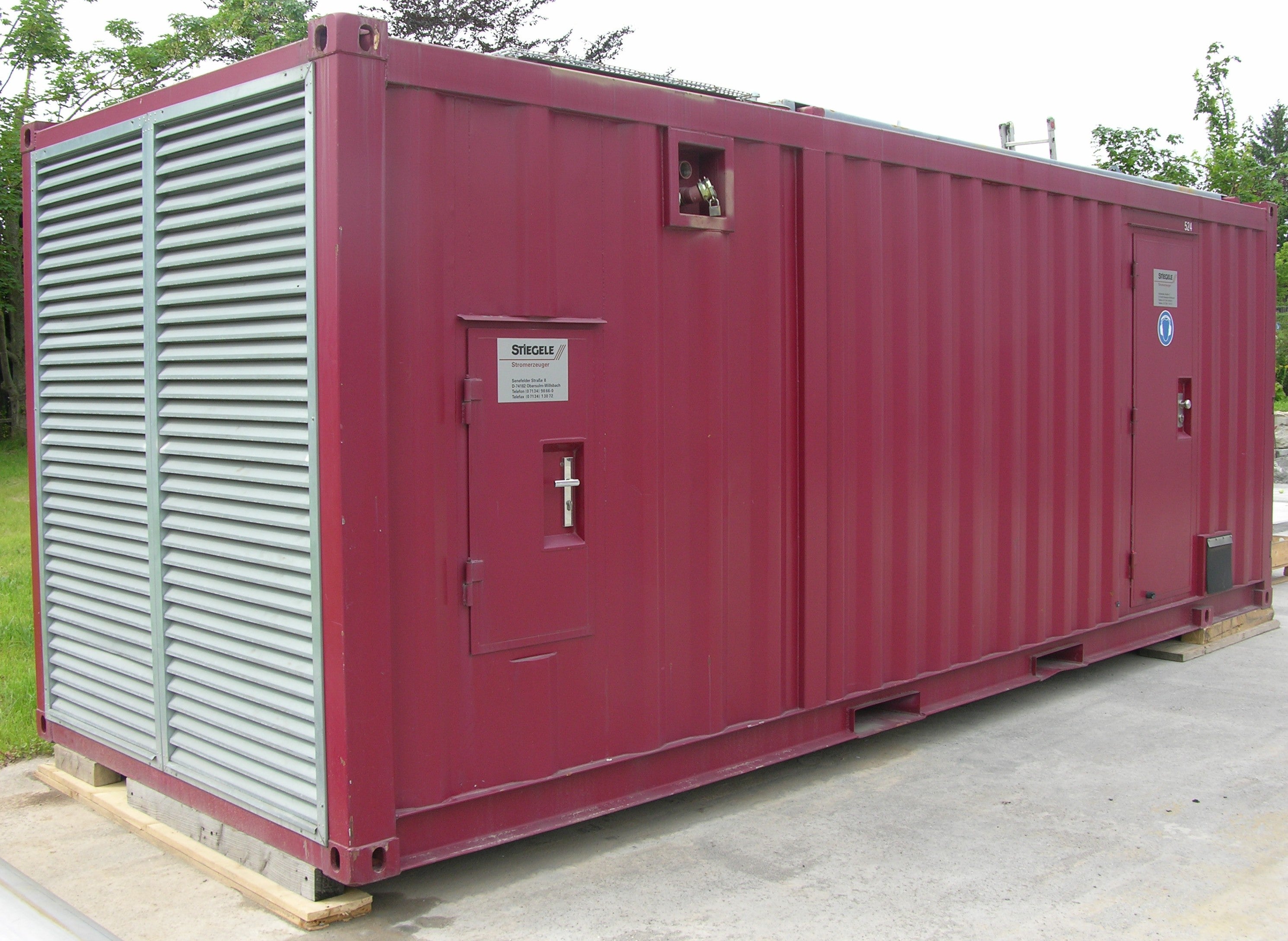 Stationäres Stromaggregat / Stromerzeuger / Netzersatzanlage 1.250 KVA / 1.000 kW