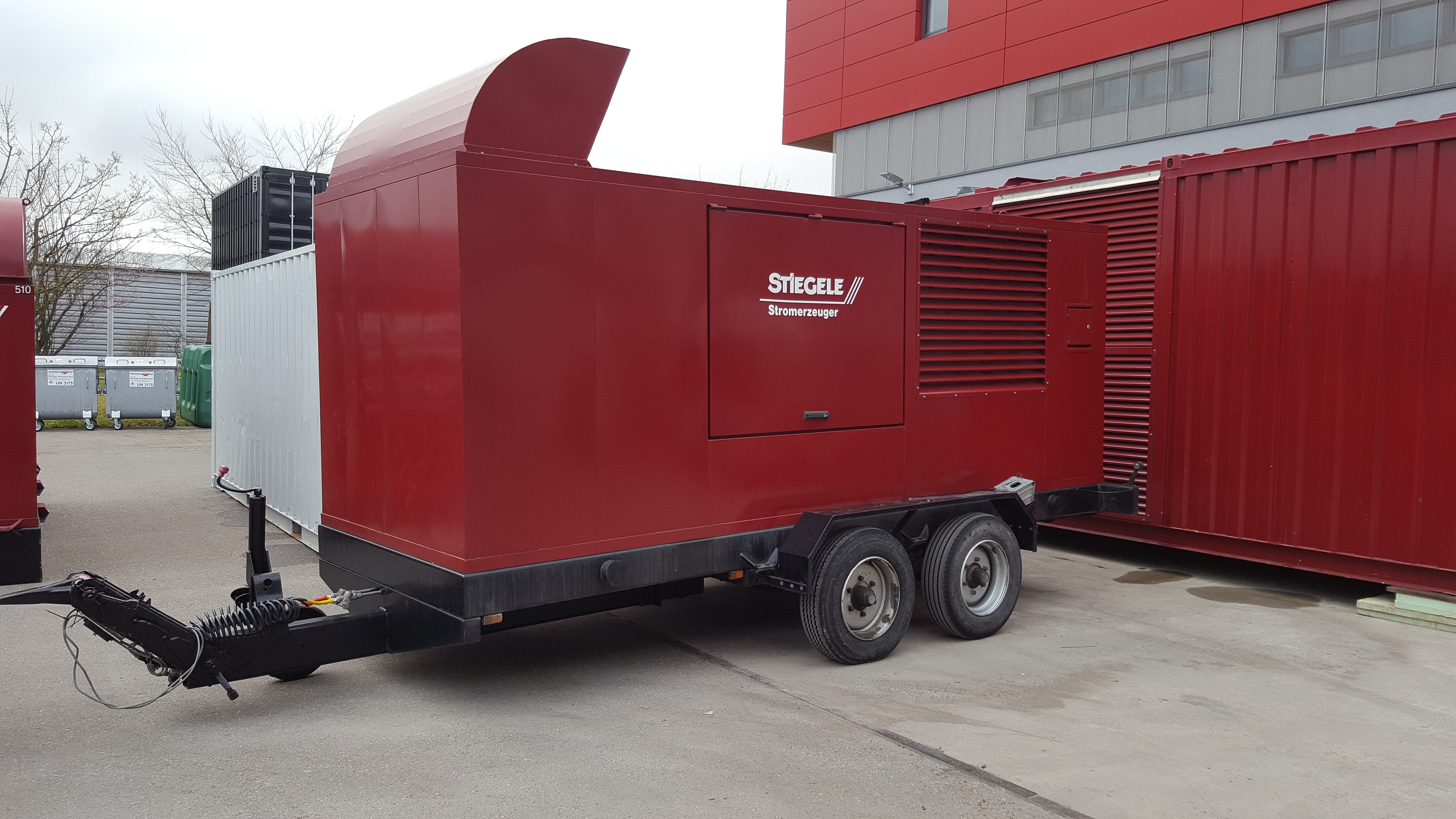 Fahrbares Mietstromaggregat 200 KVA / 160 kW