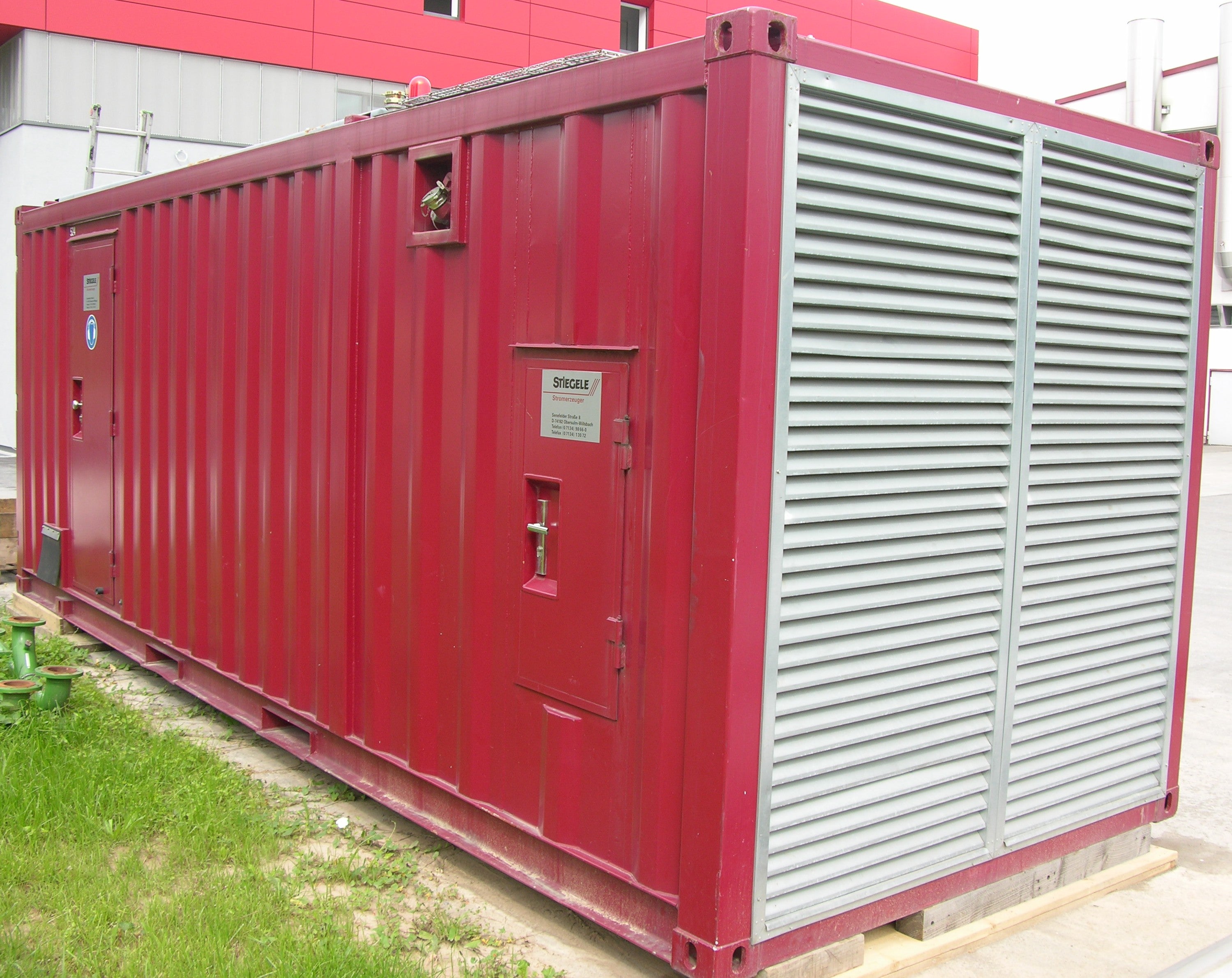 Stationäres Stromaggregat / Stromerzeuger / Netzersatzanlage 1.250 KVA / 1.000 kW – 3