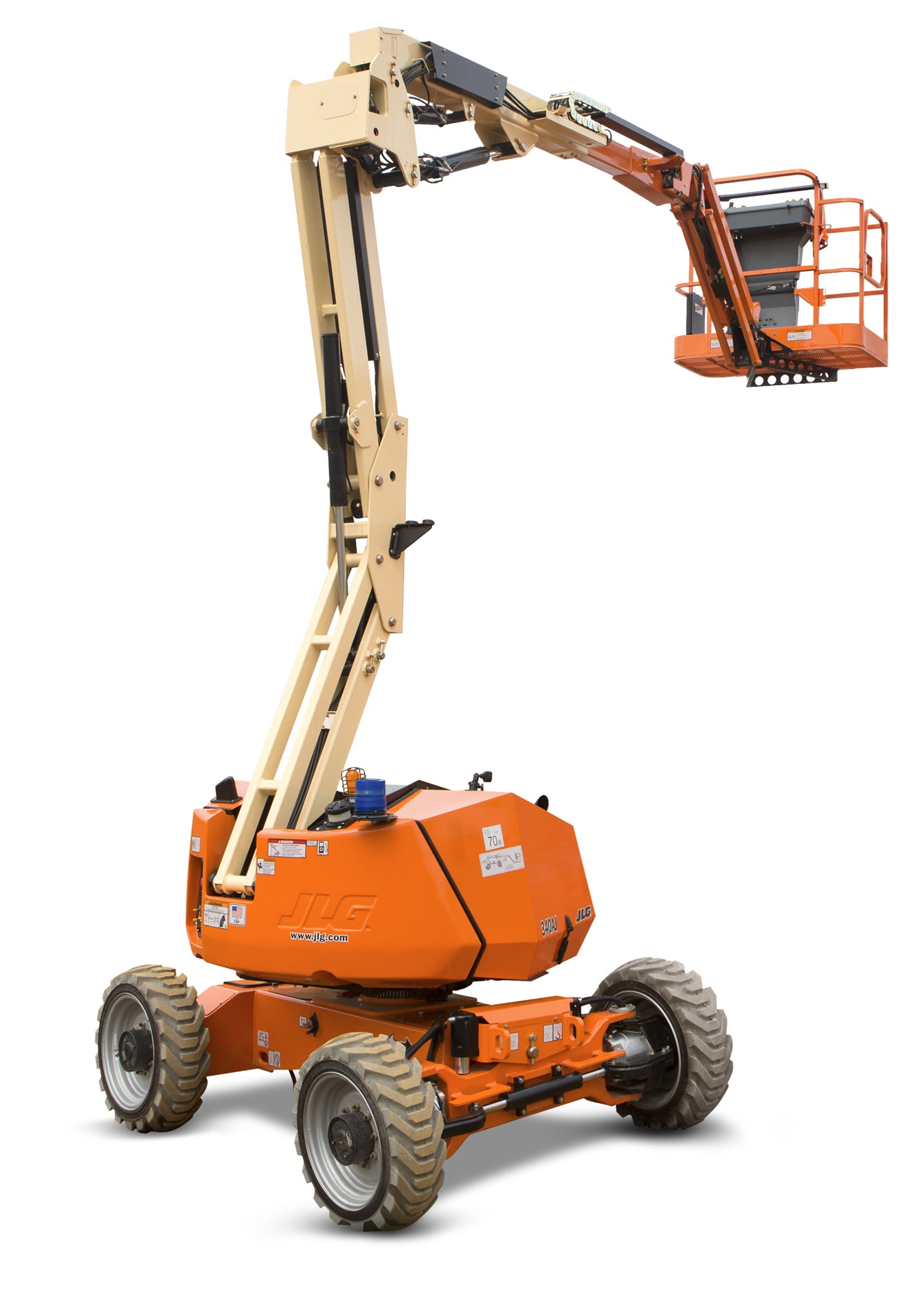 Gelenkteleskoparbeitsbühne Hybrid 12 m - JLG H340 AJ – 2