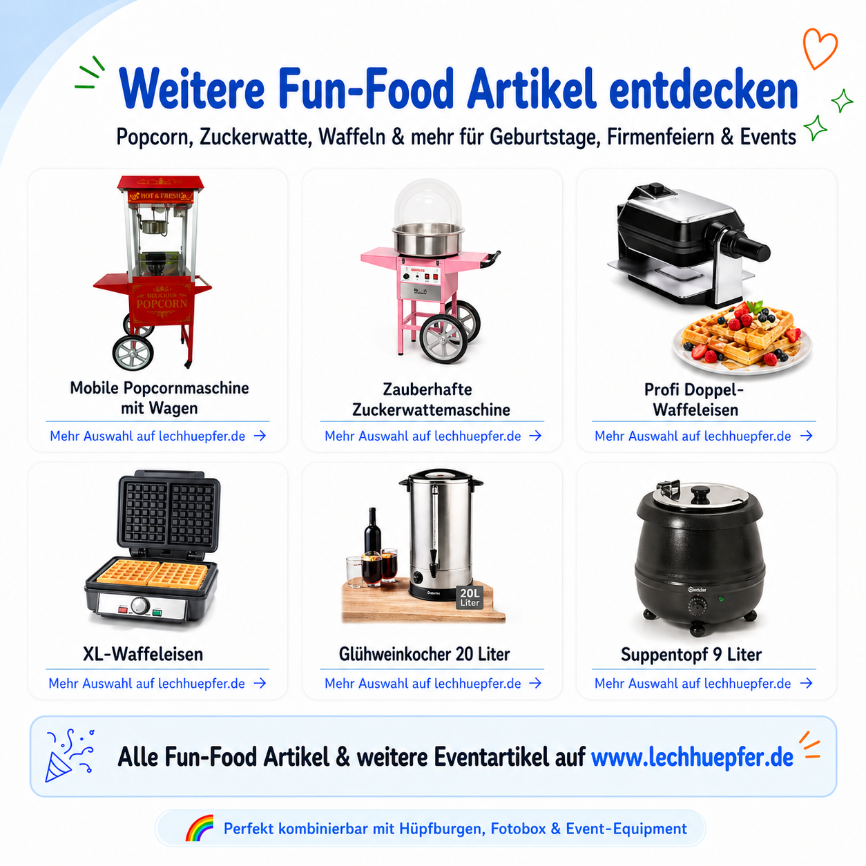 Popcornmaschine mit Wagen mieten – frisches Popcorn für Events & Feiern – 2