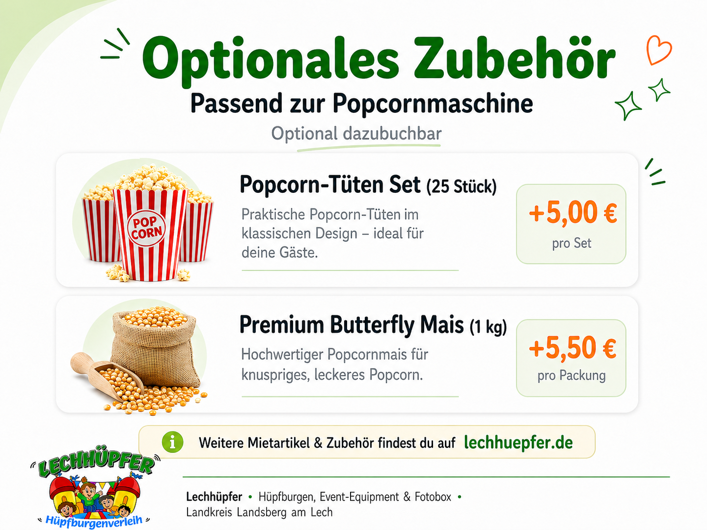 Popcornmaschine mit Wagen mieten – frisches Popcorn für Events & Feiern – 4