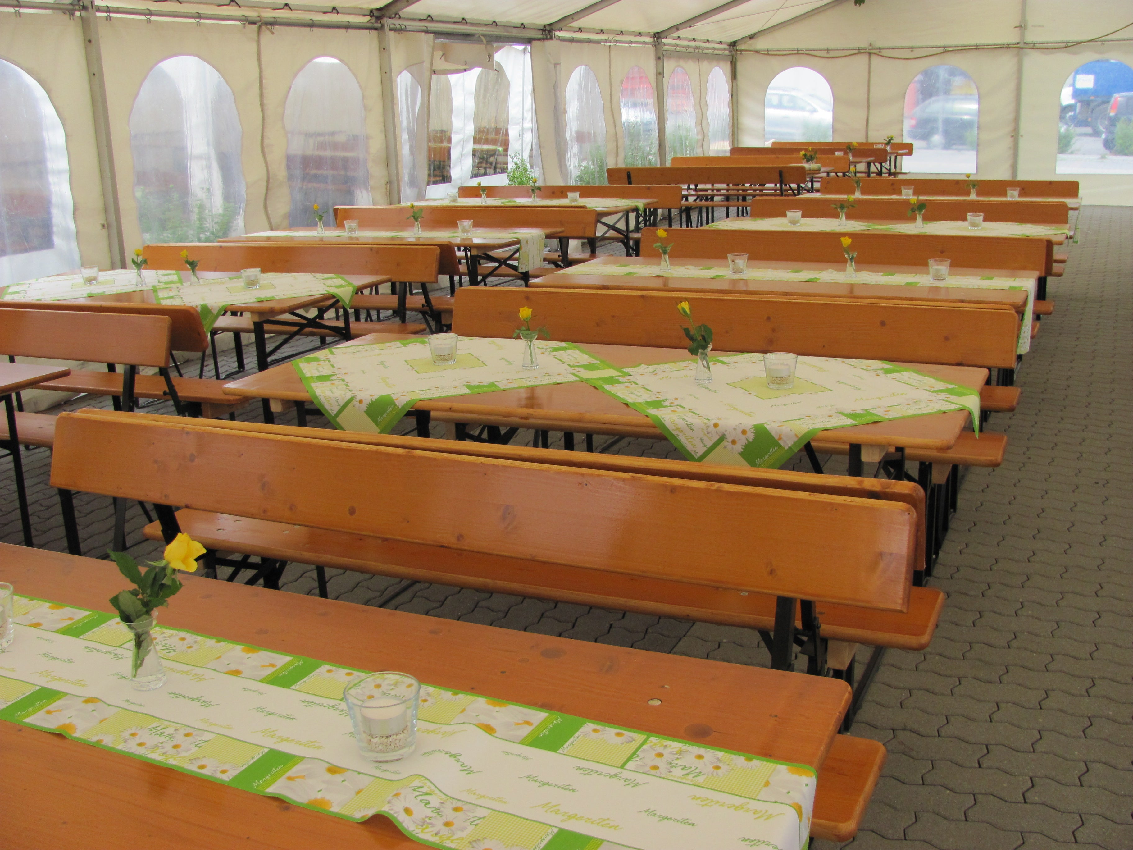 Biertischgarnitur - Festzeltgarnitur mit Lehne – 2