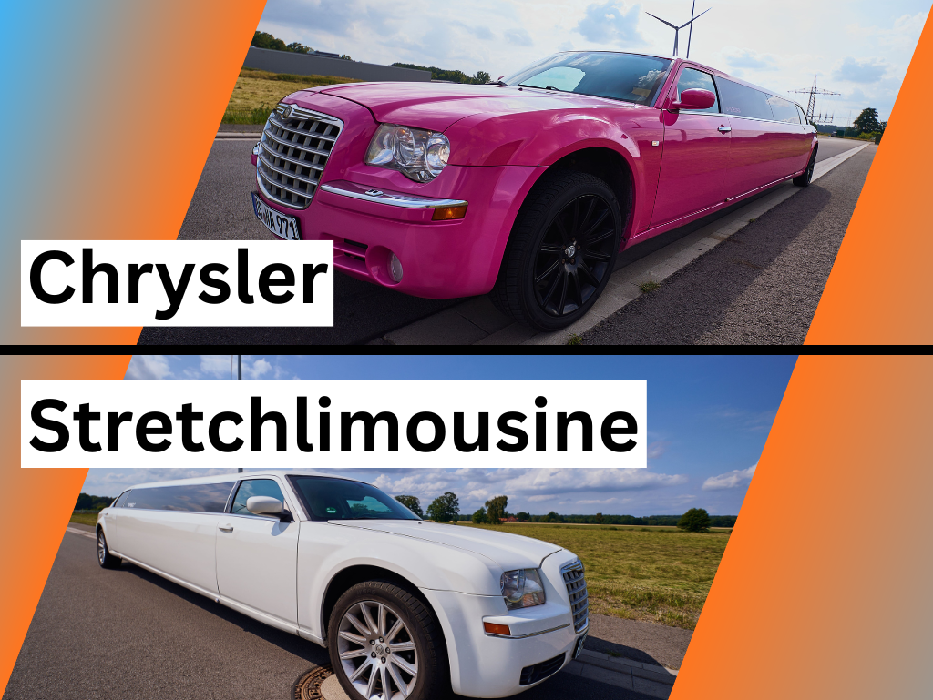 Chrysler 300c Stretchlimousinen (weiß,schwarz,pink)