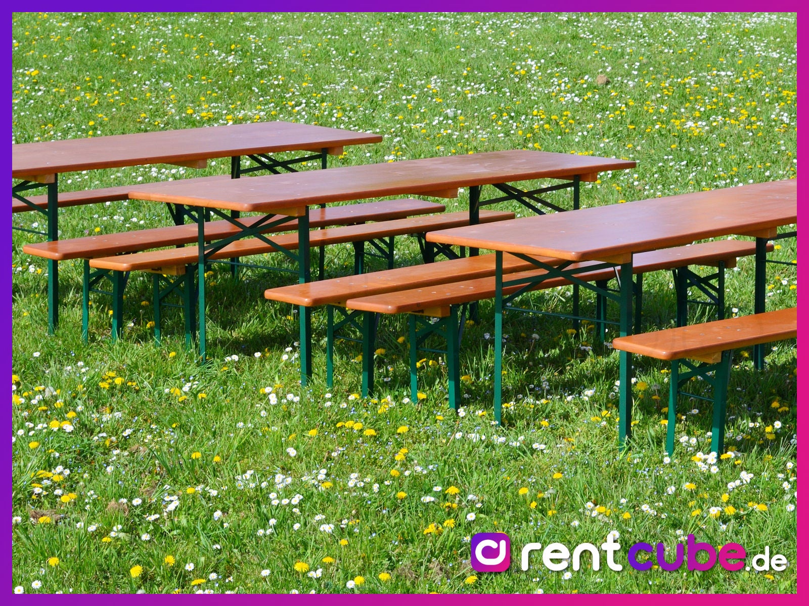 3x Bierzeltgarnitur PRO 50 cm | 70 cm | Kinderbierzeltgarnituren – 2