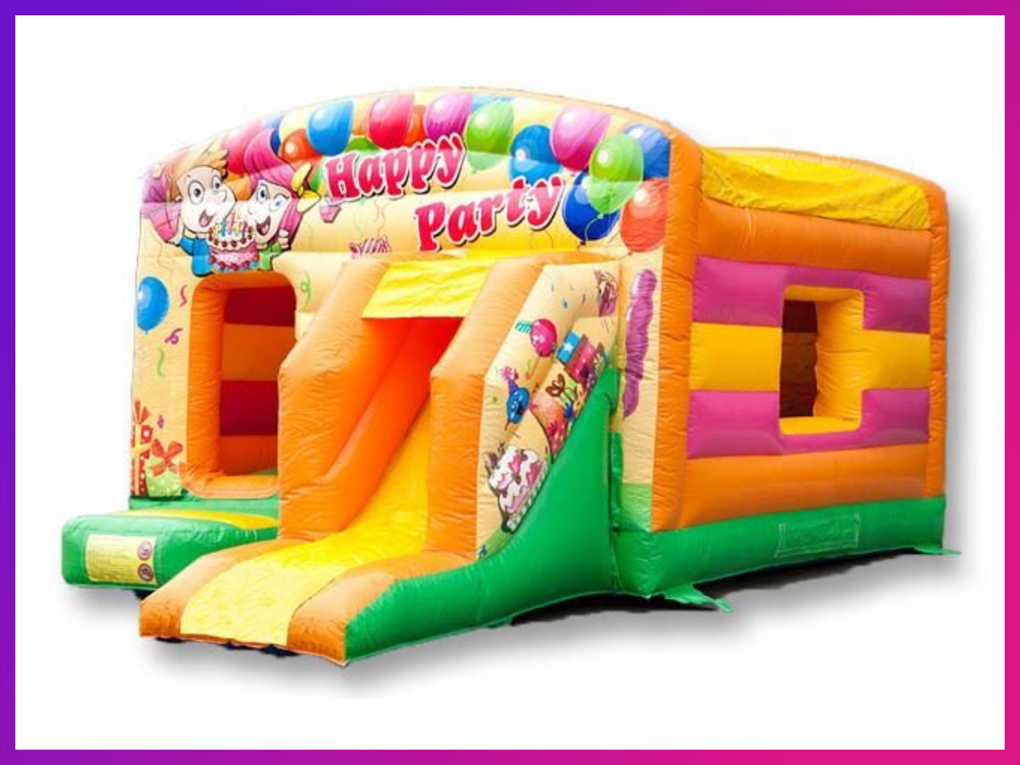 Hüpfburg Multiplay Maxi | Bis 12 Kinder | MIT Rutsche