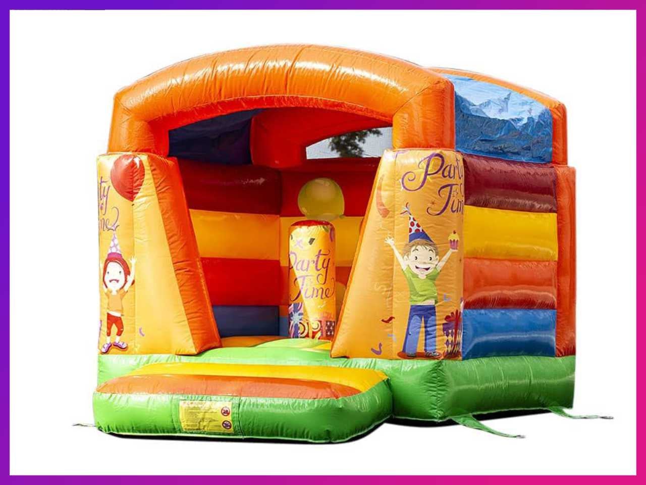 Kleine Hüpfburg "Party" | Perfekt für den Kindergeburtstag