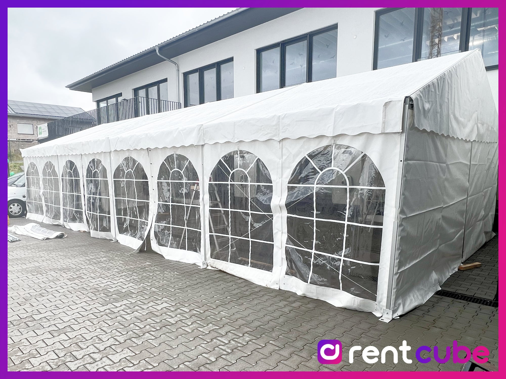 Premium-Partyzelt: 6 x 12 Meter +++ Auch andere Längen möglich