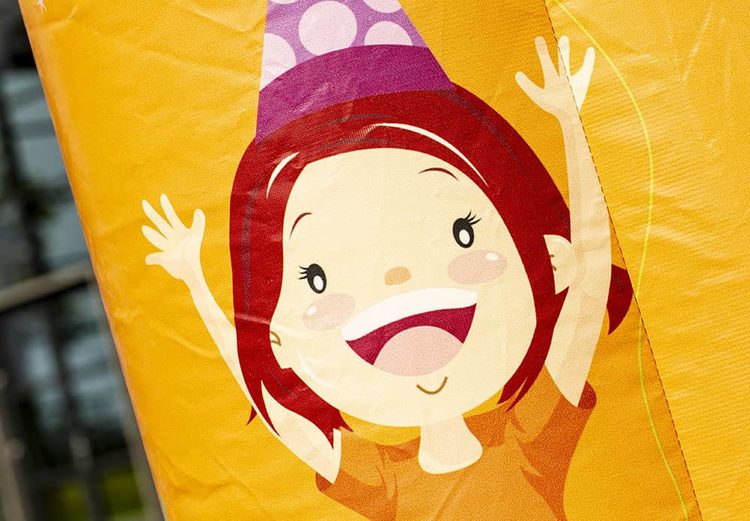 Kleine Hüpfburg "Party" | Perfekt für den Kindergeburtstag – 3