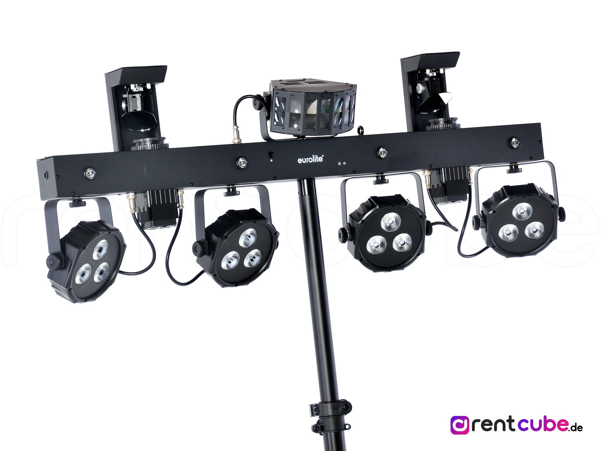 Party-Komplettset Pro | inkl. PA von JBL Professional | All-In-One Partypaket | LED-Moving Lights + Musikanlage + Nebelmaschine – 4