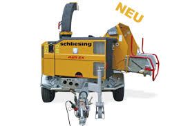 Schliesing Häcksler bis 24 cm Astdurchmesser verdrehbar auf Fahrgestell – 3