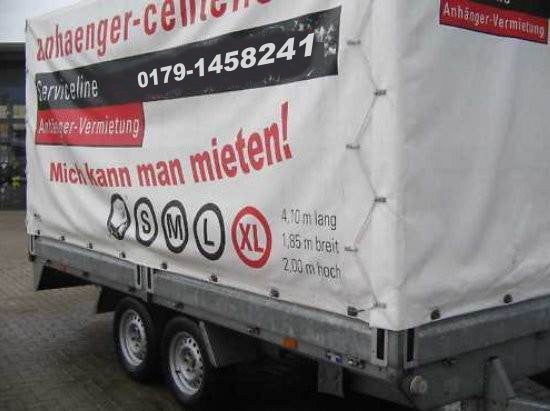 XL+ mit Plane, Allzweck Hänger mit Plane (Hochlader), Anhänger mit Plane XL