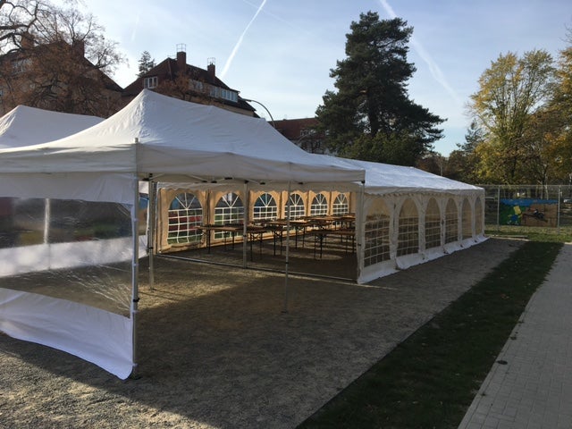 Partyzelt, Falt-Pavillon 3x6m, Bierzelt, Promotionzelt, Zelt, Faltzelt, Festzelt, weiß – 3