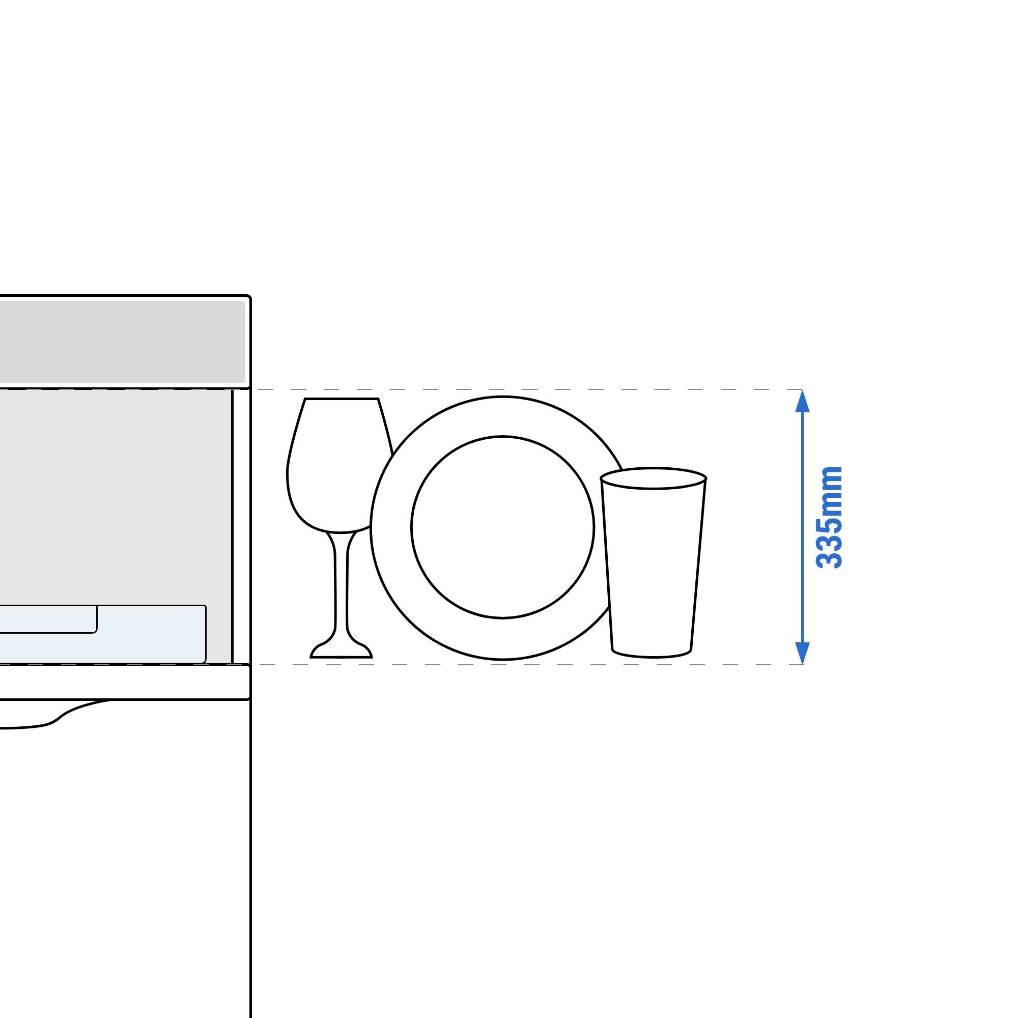 Geschirrspülmaschine Gastronomie Touch - 3,6 kW - mit Reiniger-, Klarspüler- & Laugenpumpe – 4
