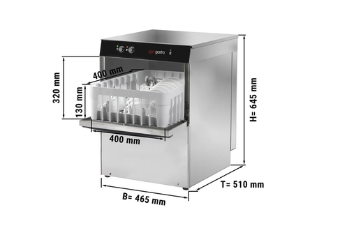 Gläserspülmaschine Gastronomie 2,97 kW