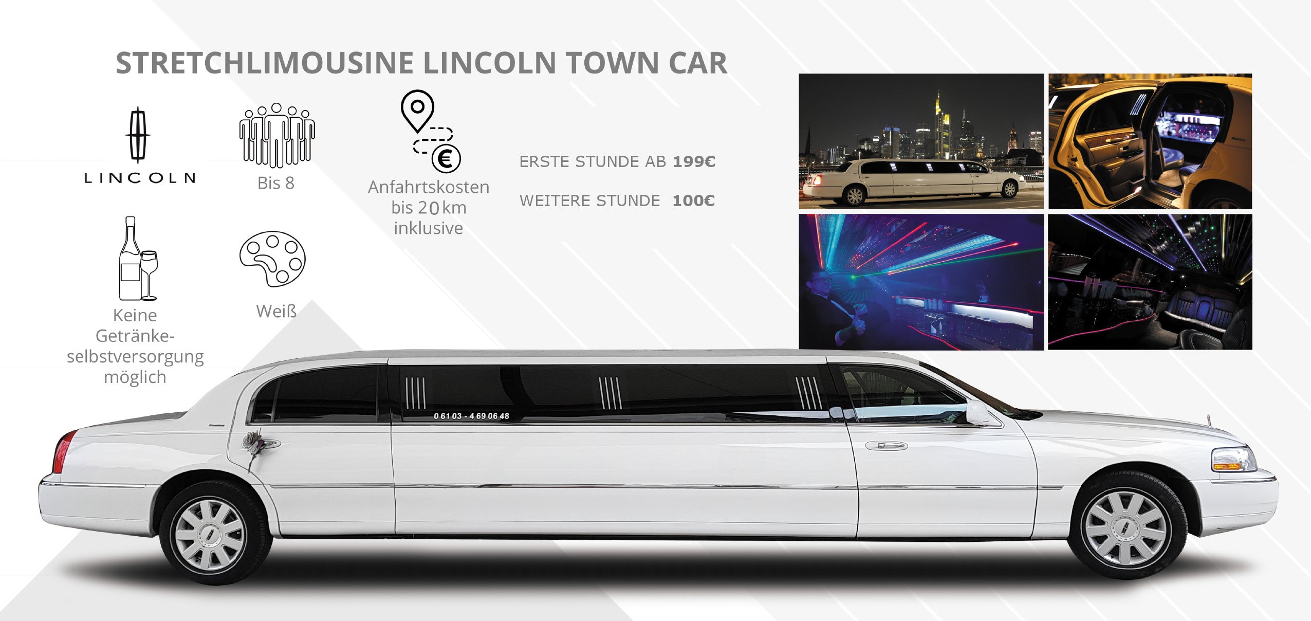 Lincoln, Chrysler, Hummer H2 Stretchlimousinen mit rotem Teppich in Frankfurt Darmstadt Offenbach Mainz Wiesbaden Langen – 4