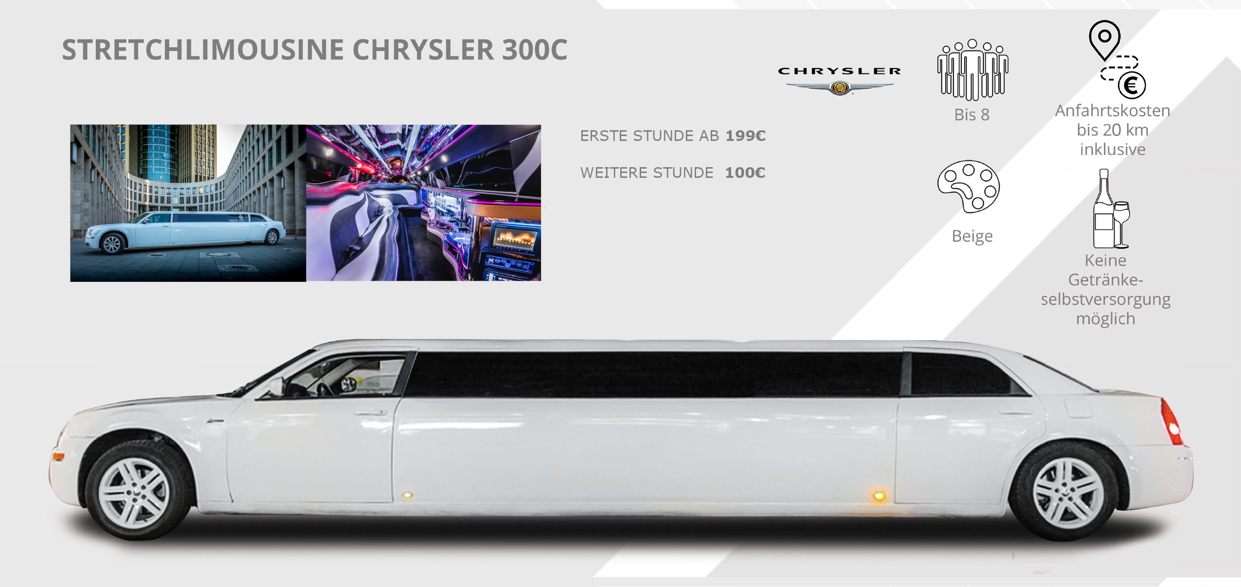 Lincoln, Chrysler, Hummer H2 Stretchlimousinen mit rotem Teppich in Frankfurt Darmstadt Offenbach Mainz Wiesbaden Langen – 3