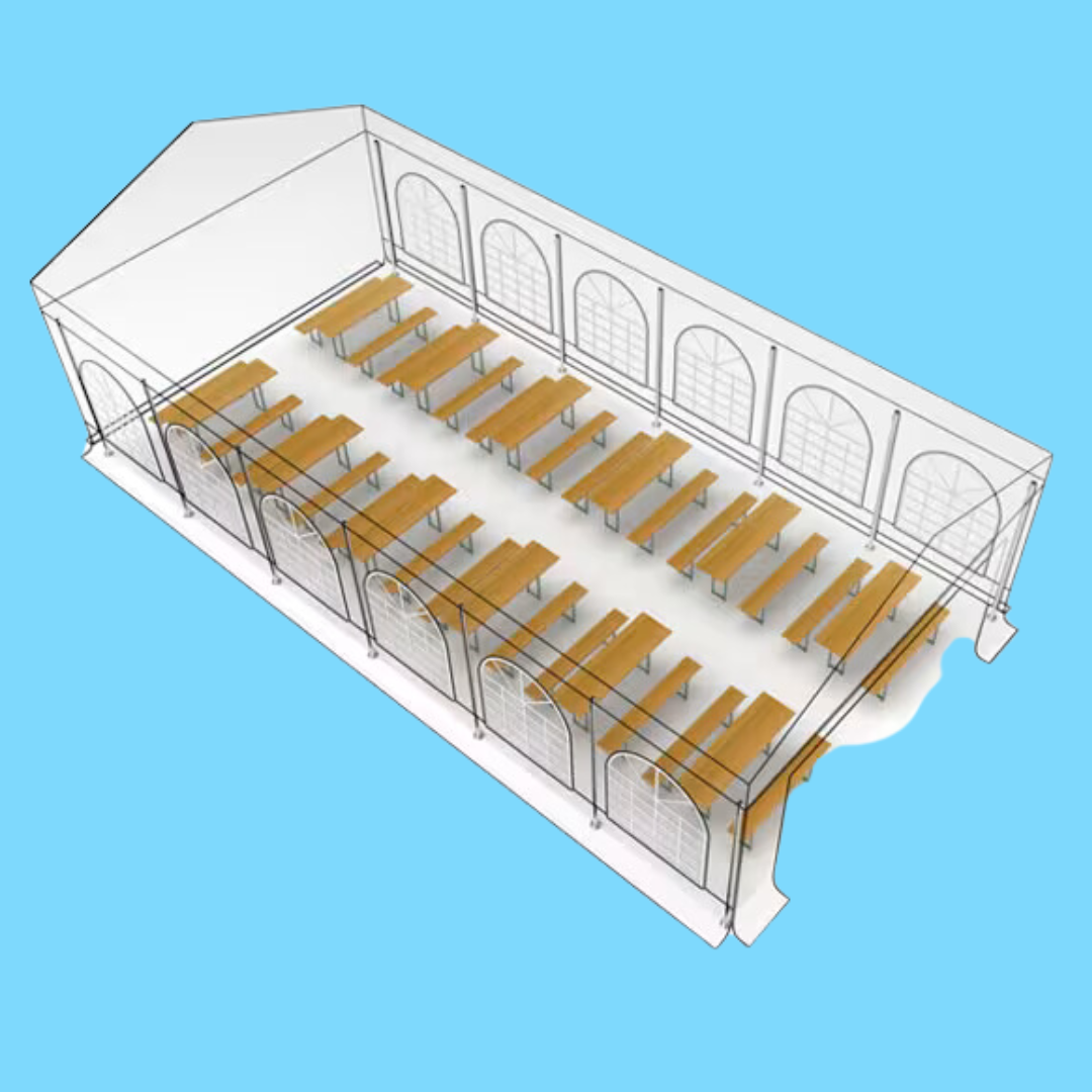 Festzelt / Partyzelt 6x12 Meter – 4