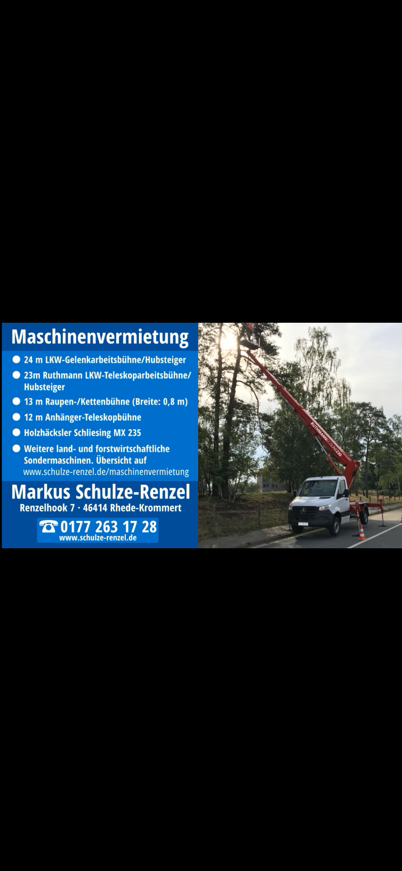 MIETE! 24m LKW Gelenkarbeitsbühne Arbeitsbühne Hubsteiger Teleskopbühne 3,5t – 4