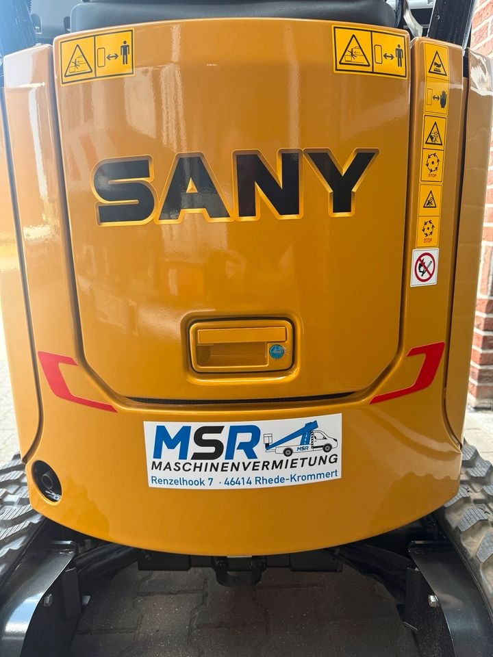 Mikrobagger Minibagger Sany SY10U 1,2t 75cm mieten in Gelsenkirchen – 4
