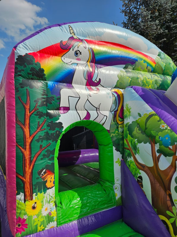 Hüpfburg Einhorn / Meerjungfrau 4x3m mieten/ leihen – 3