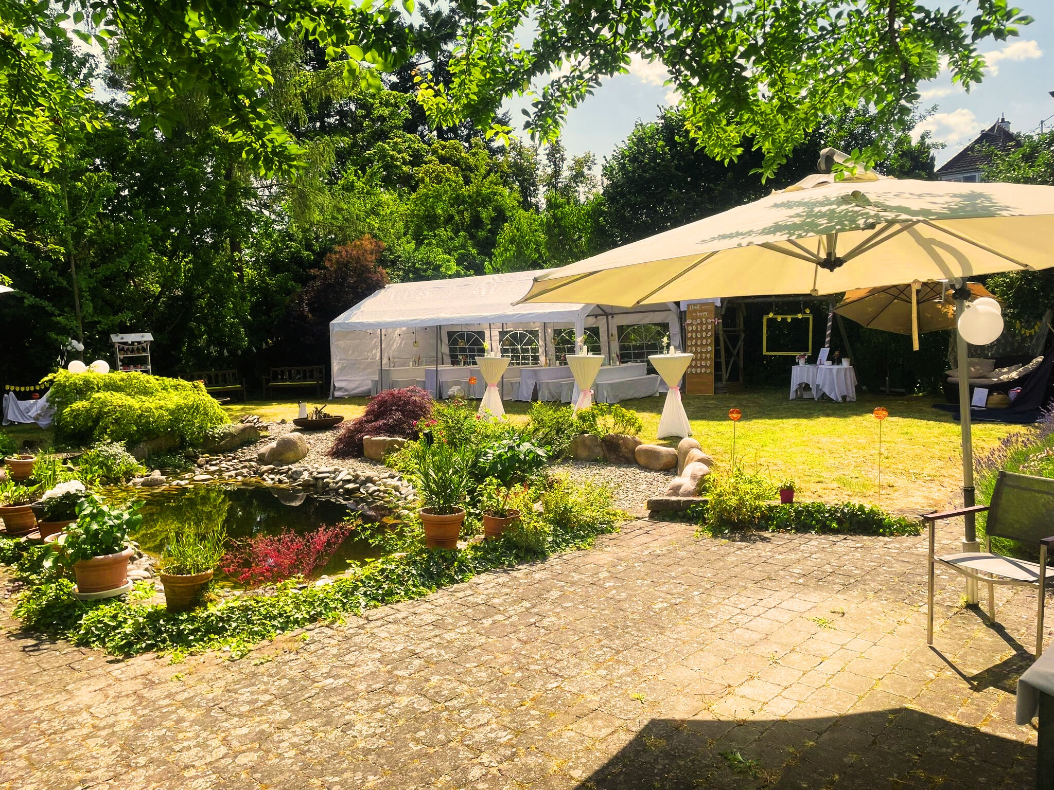 Partyzelt Festzelt Hochzeit Geburtstag Zelt 80 Pers. | 4 x 10 m | EINFACH Mieten Vermieten – 2