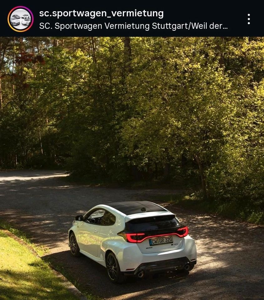Toyota GR Yaris 280PS Handgerissen 99€ in Weil mieten – – 2