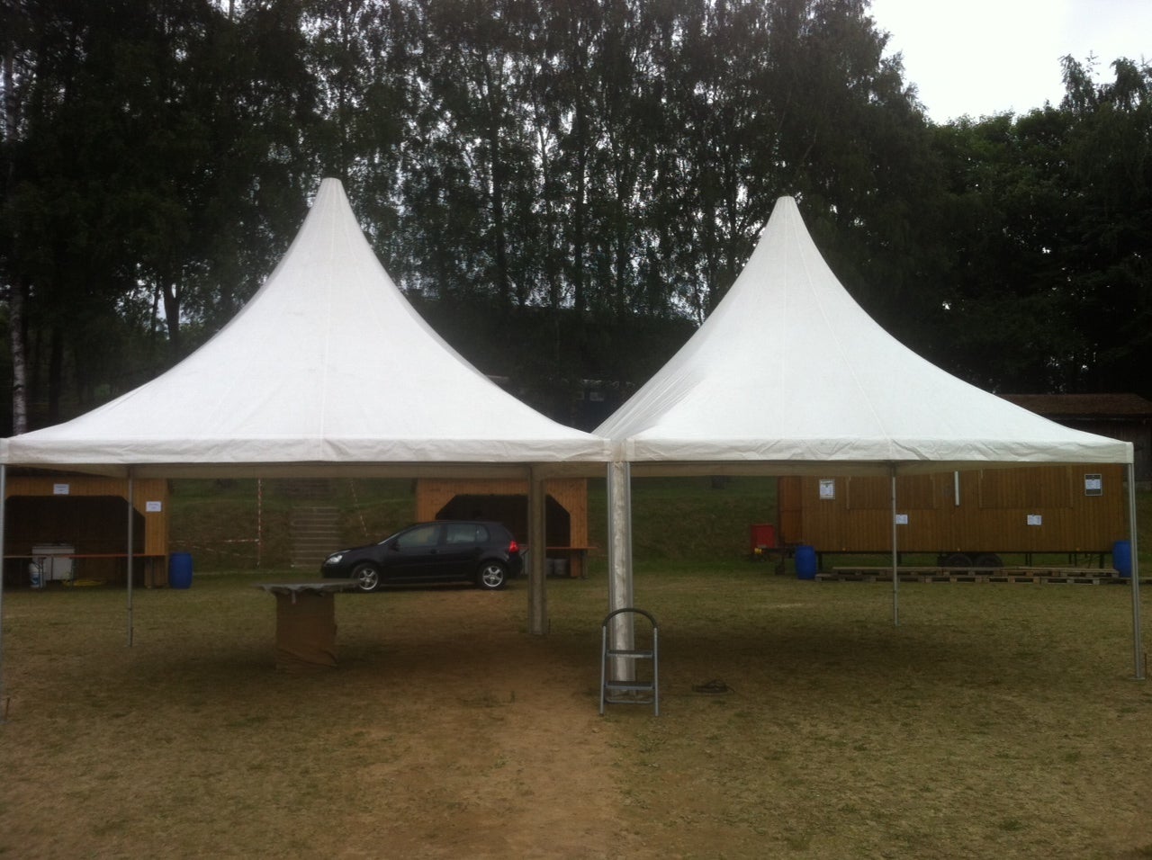 Pagodenzelt, Partyzelt 5x5m, weiß – 2
