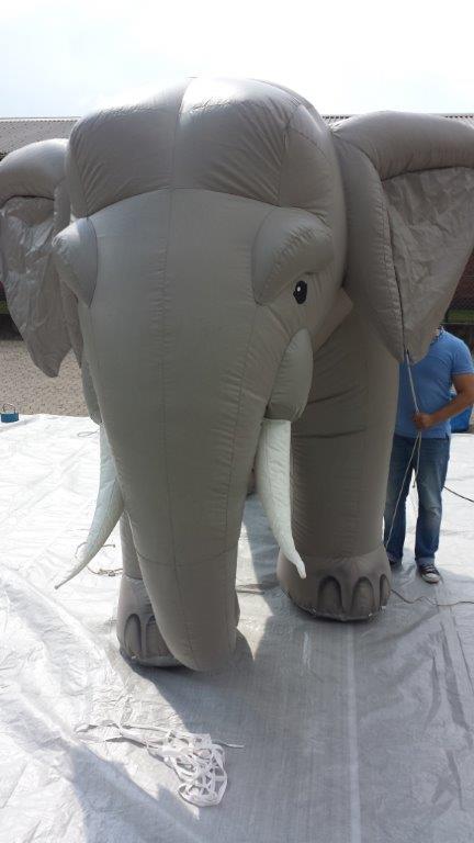 Elefant, aufblasbar, Afrika, Indien, Asien, Stoßzähne, Figur, Tier – 3