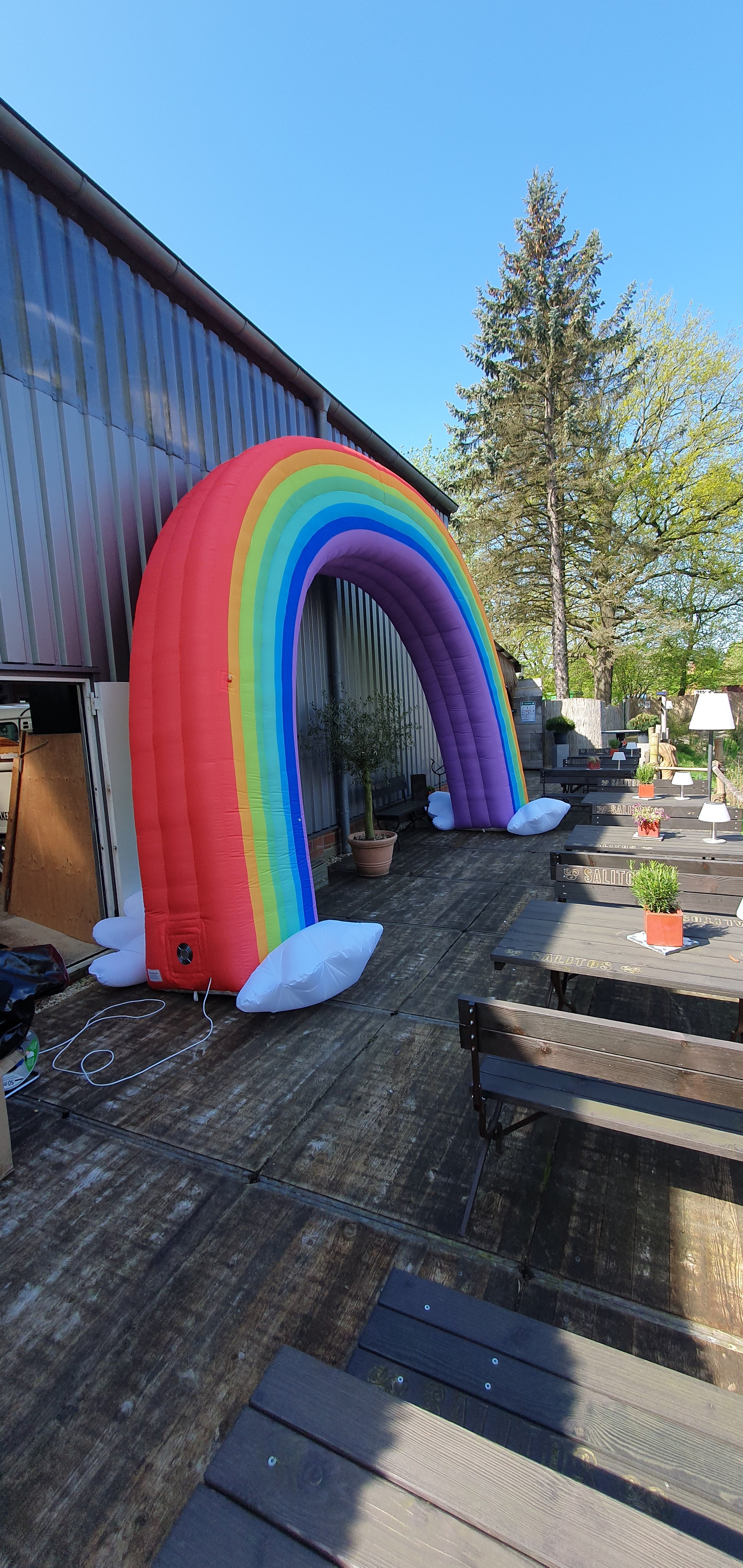 Aufblasbarer Regenbogen - Torbogen – 4