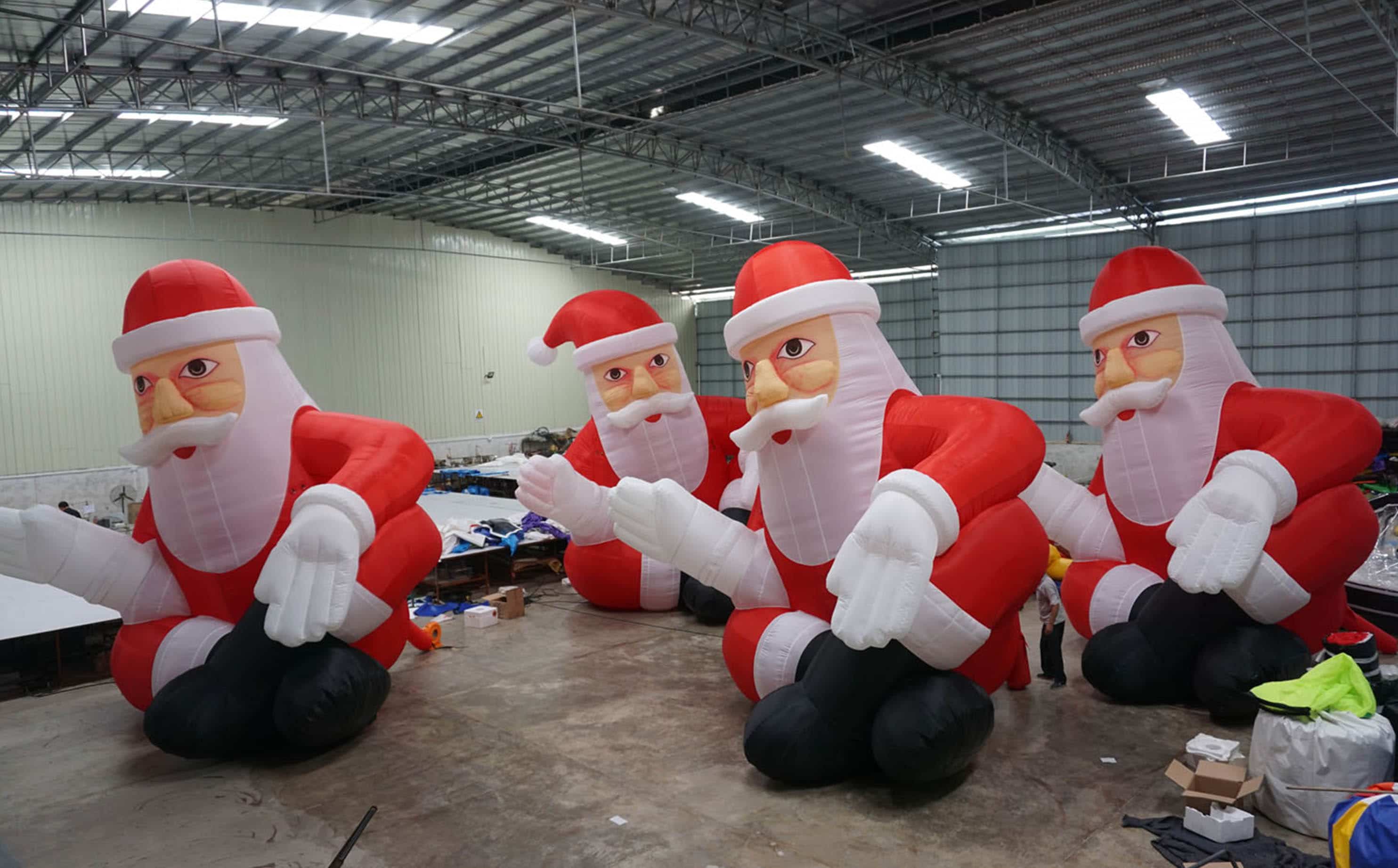 Aufblasbarer Weihnachtsmann, Santa Clause, aufblasbar, XXL, Winterdekoration, Weihnachtsdekoration, Weihnachtsmann XXL – 3