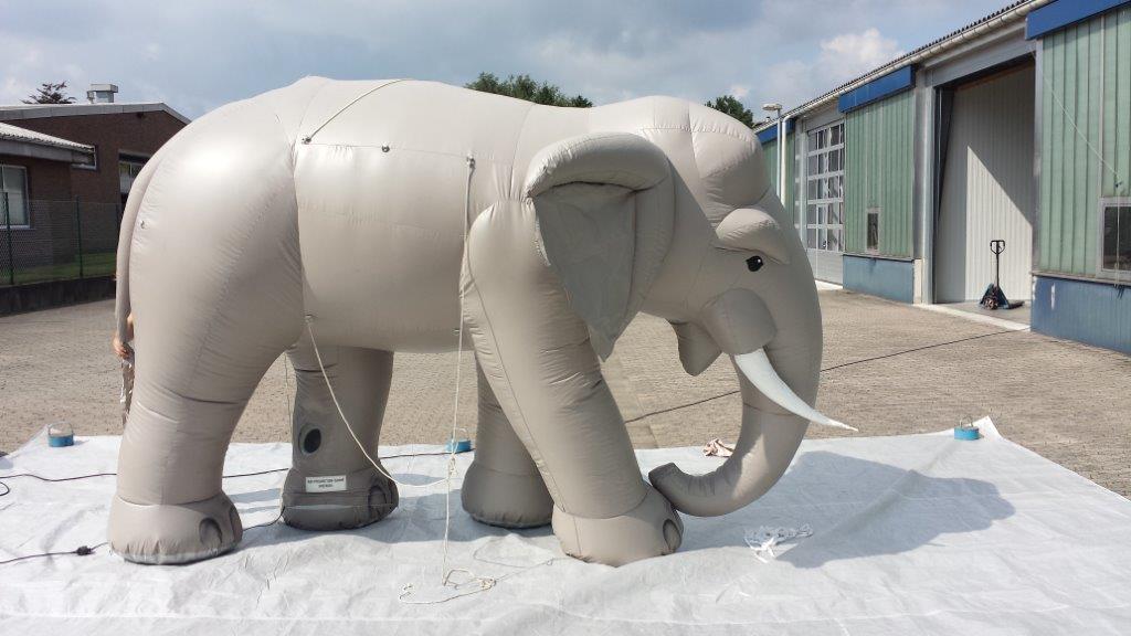 Elefant, aufblasbar, Afrika, Indien, Asien, Stoßzähne, Figur, Tier – 2