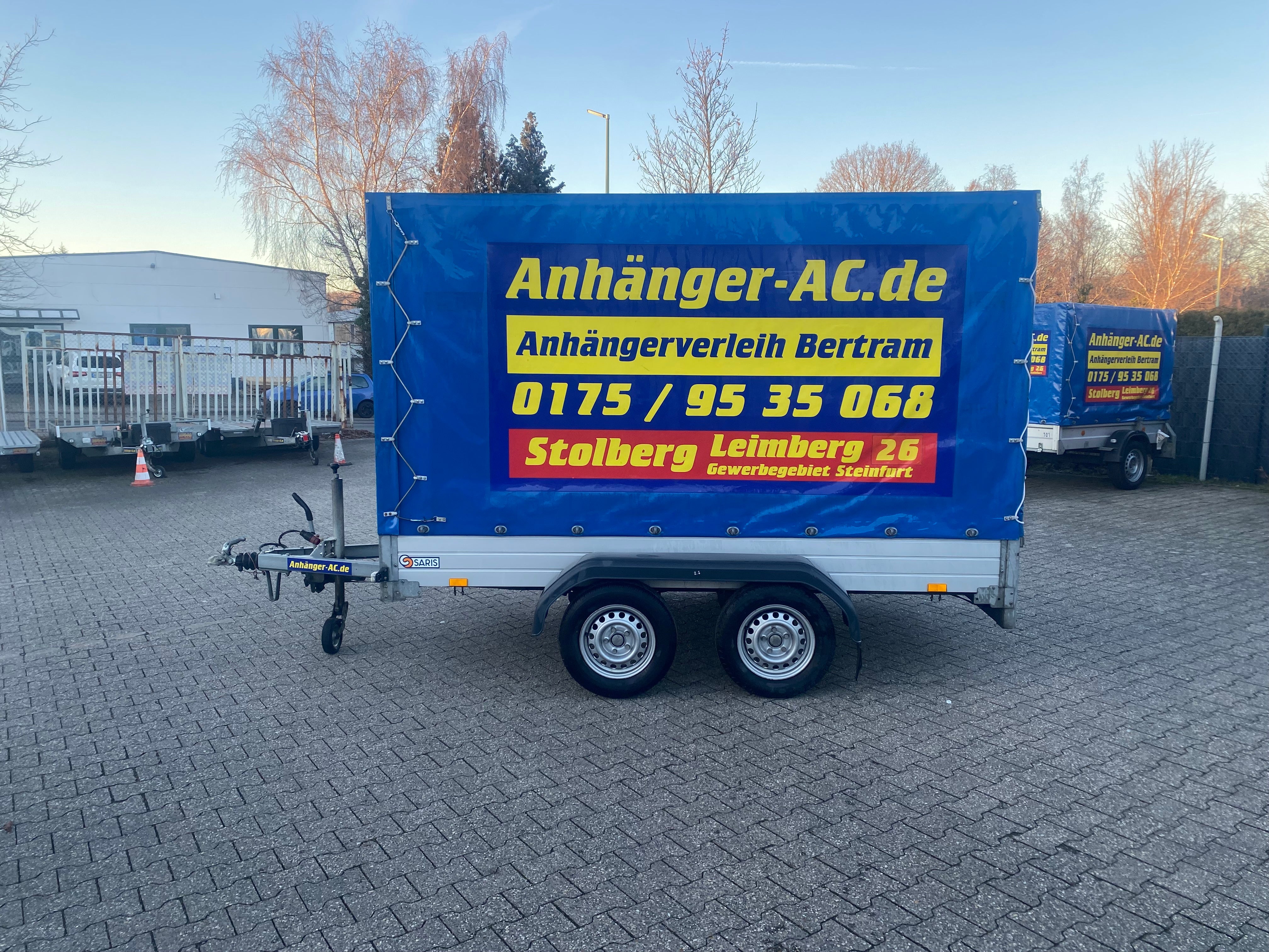 Planenanhänger / Kastenanhänger Tieflader geschlossen 2000 Kg – 2